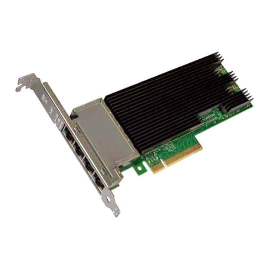 Intel X710-T4 Quad Port 10Gb Ethernet (x4) Converged Network Adaptor 100Mb LAN, GigE, 10 GigE OEM